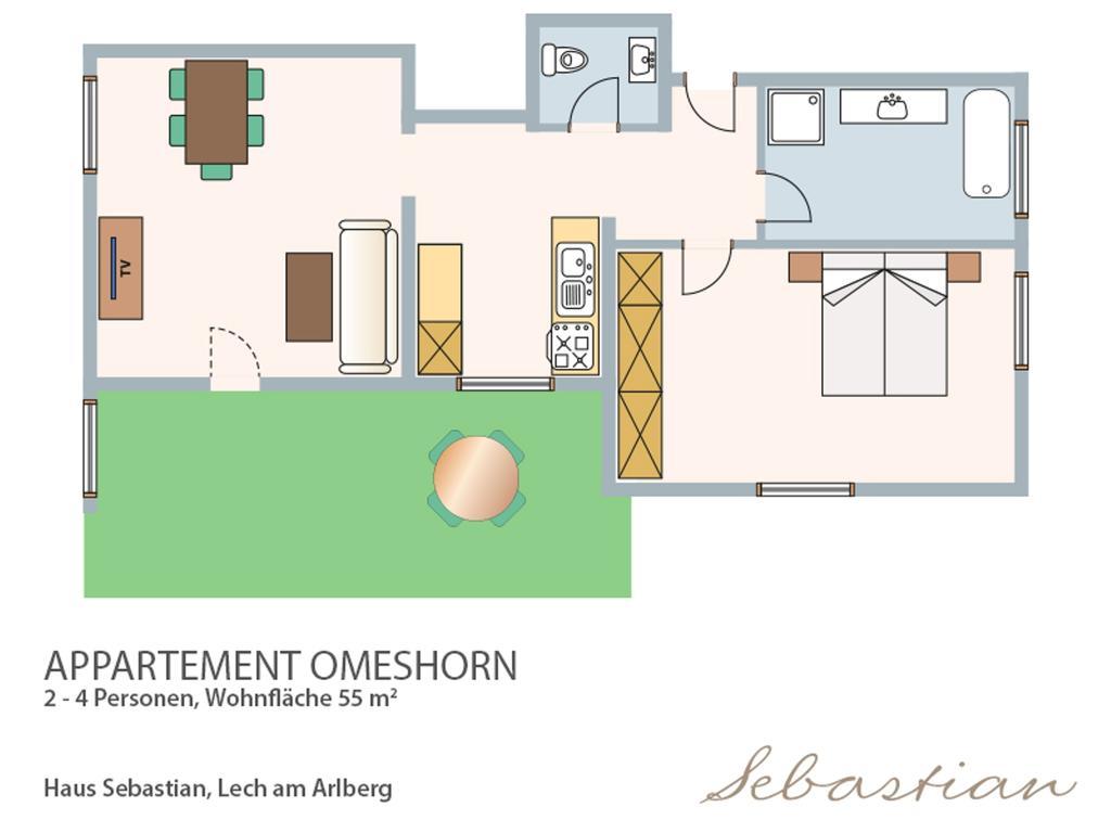 Apartmán Haus Sebastian Lech am Arlberg Pokoj fotografie